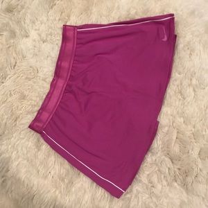 Nike magenta tennis skirt.